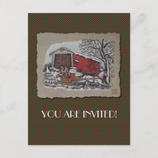 Convite Ponte coberta e altura