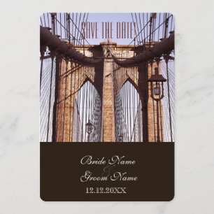 Convite Ponte de Brooklyn Nova York Vintage