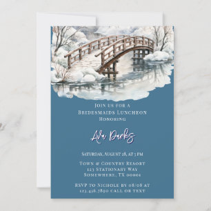 Convite Ponte de Pond Stream Wooden