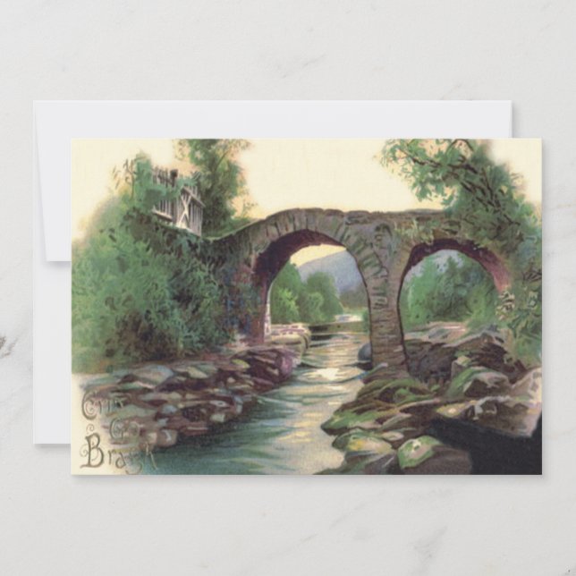 Convite Ponte Weir Killarney Stone Bridge (Frente)