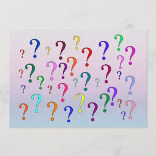 Convite Pontos de Perguntas do Arco-íris