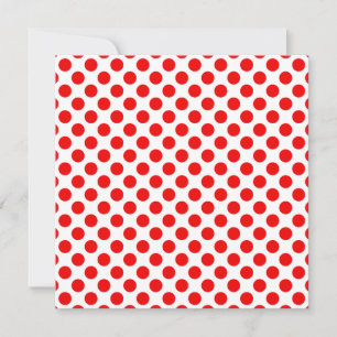 Convite Pontos Polka Vermelhos