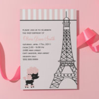 Poodle Rosa no Aniversário de Paris