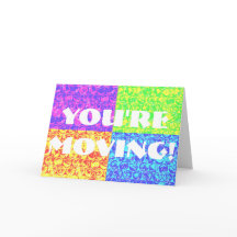 Pop art bubble wrap housewarming card