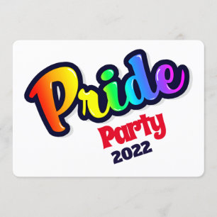 Convite Pop Art Rainbow LGBT Pride -