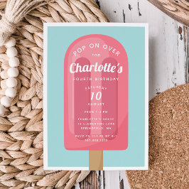 Convite Pop ativado | Popsicle Summer Aniversário de crian