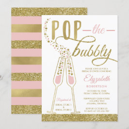 Convite Pop, O Chá de panela Da Bubble Convide, Faux Doura