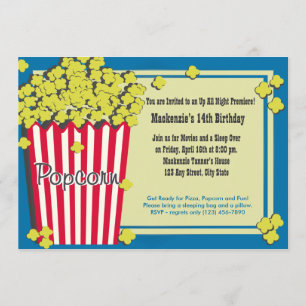 Convite Popcorn Premiere
