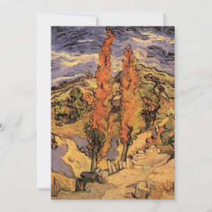 Convite Poplars on Road Through Colinas por Vincent van Go