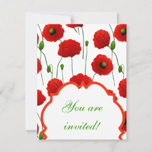 Convite Poppies