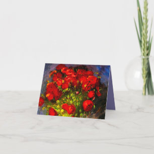Convite Poppies Vermelhos Van Gogh
