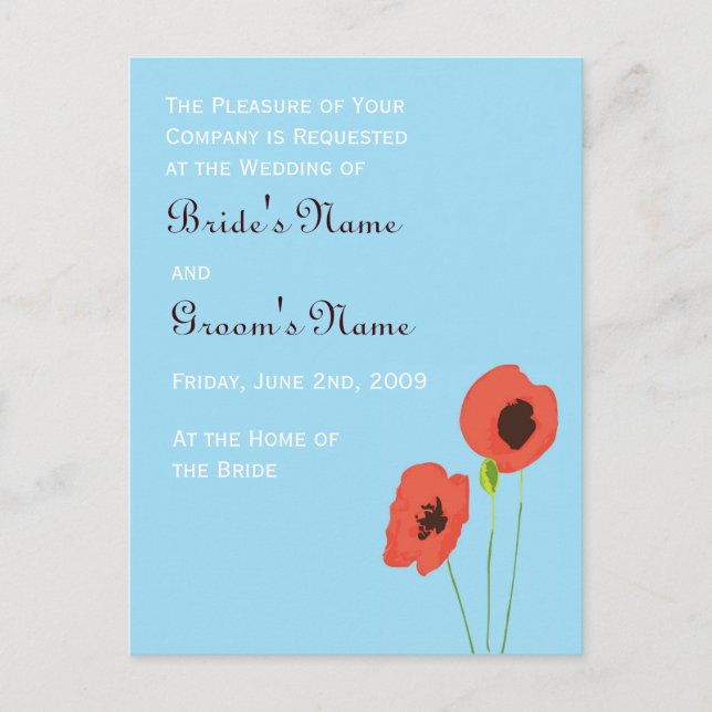 Convite Poppy (Frente)