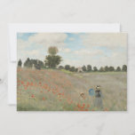 Convite Poppy Field Próximo da Argentina por Claude Monet<br><div class="desc">O Campo Poppy próximo ao Argenteuil (1873), de Claude Monet, é uma pintura de arte vintage impressionismo que apresenta uma mãe e um filho num campo com flores vermelhas de papoila no Argenteuil, na França. Sobre o artista: Claude Monet foi fundador do movimento de pintura impressionista francês, com a maioria...</div>