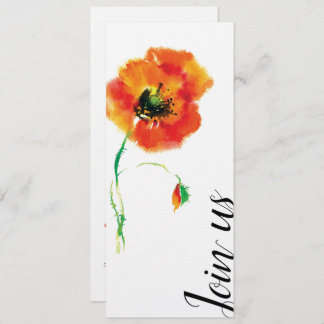 Convite Poppy Wedding