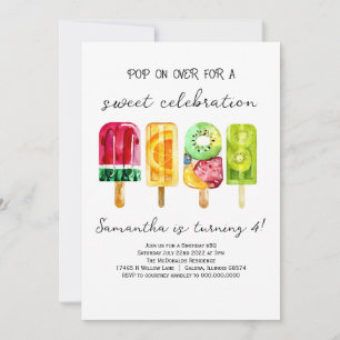 Convite Popsicle Birthday
