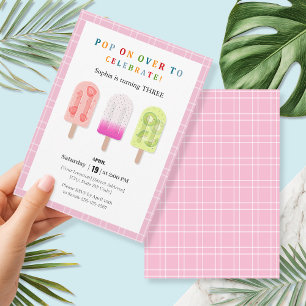 Convite Popsicle Party