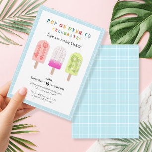 Convite Popsicle Party