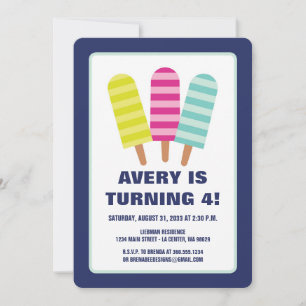 Convite Popsicle Party