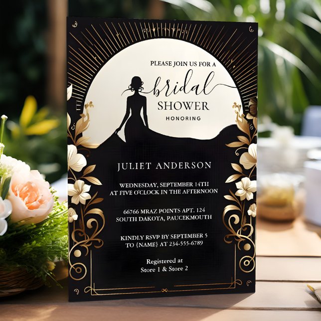 Convite Por Chá de panela De Gravata Tuxedo Negra Negra Ne (Criador carregado)