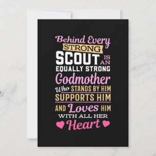 Convite Por detrás da Scout está uma forte Madrinha