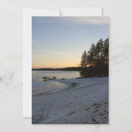 Convite Por do sol do inverno