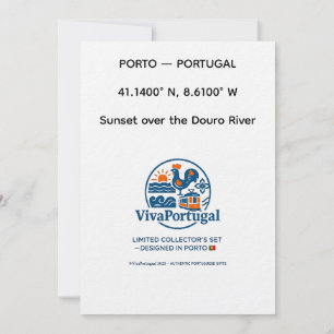 Convite Pôr do Sol no Douro Portugal Arte de Viagem Convit