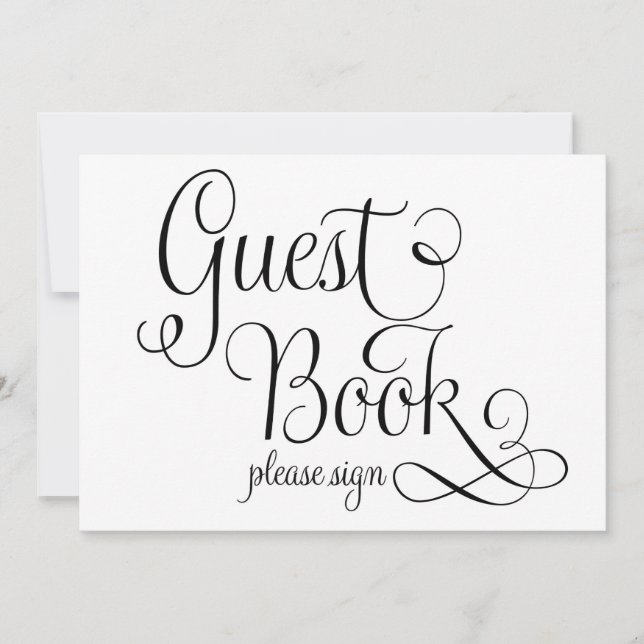 Convite Por Favor Assine Sinal de Casamento, (Frente)