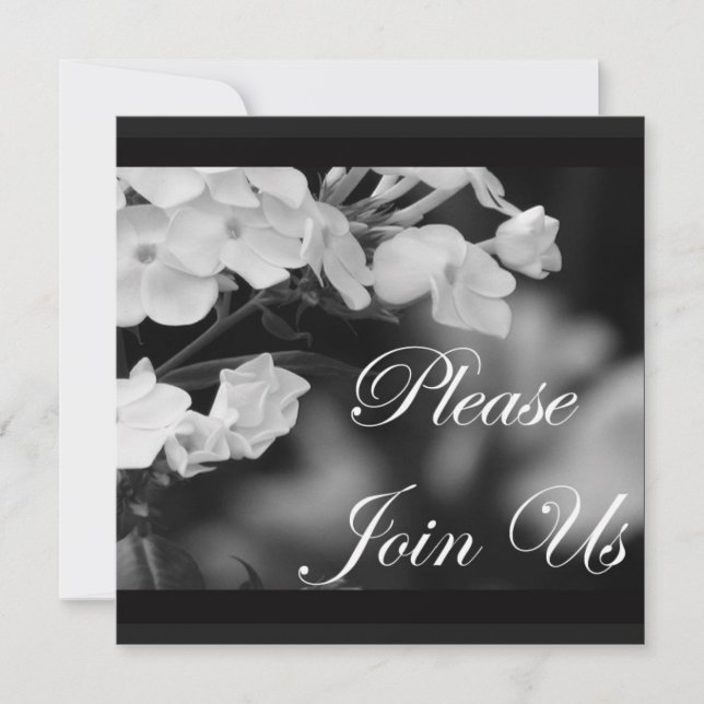 Convite Por favor, junte-se a nós (Frente)