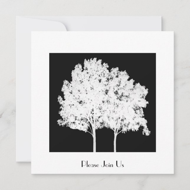 Convite Por favor, junte-se a nós (Frente)