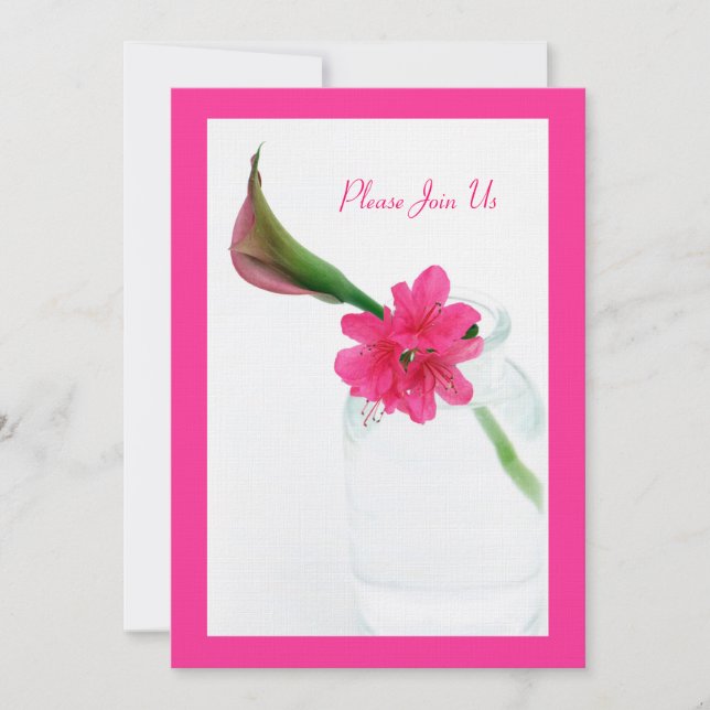 Convite Por favor, junte-se a nós (Frente)