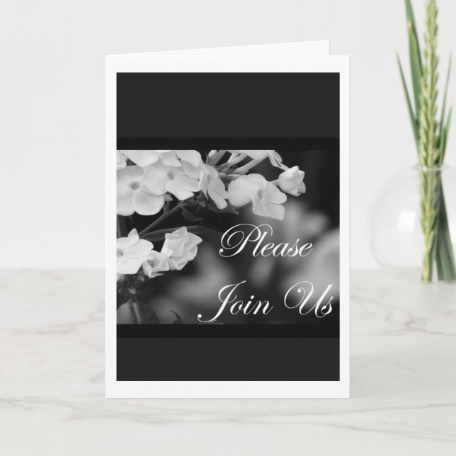 Convite Por favor, junte-se a nós (Frente)