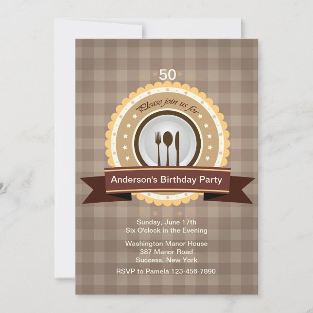 Convite Por Favor, Junte-Se A Nós Para...Convite (Frente)