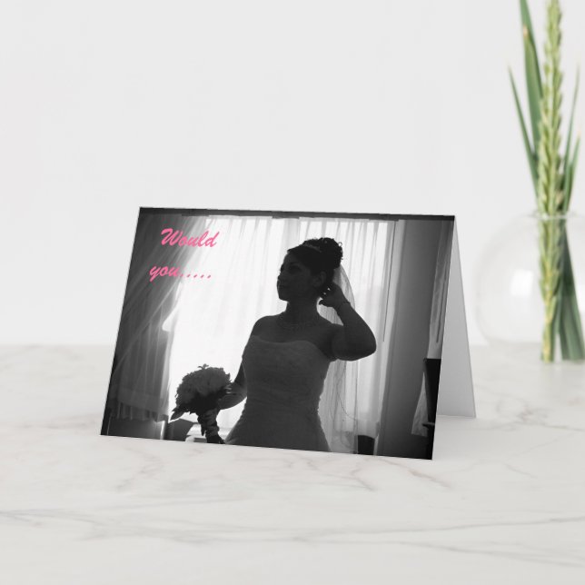 Convite Por favor, seja minha dama de honra (Frente)