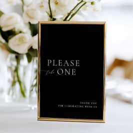 Convite Por Favor, Tome Um Sinal De Favor De Casamento Min