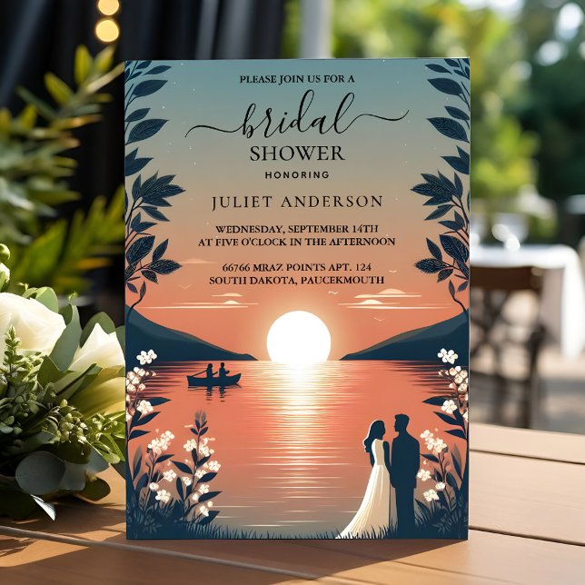 Convite Por Lakeside Mountain Fund Nature Lake Chá de pane (Criador carregado)