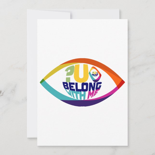 Convite Por que você não vê você pertencer a mim? (Frente)