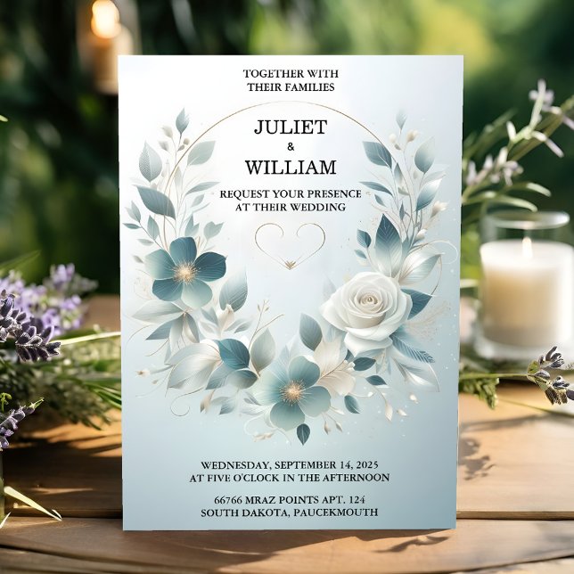 Convite Por Rico Metal Glam Shiny High-End Silver Casament (Criador carregado)