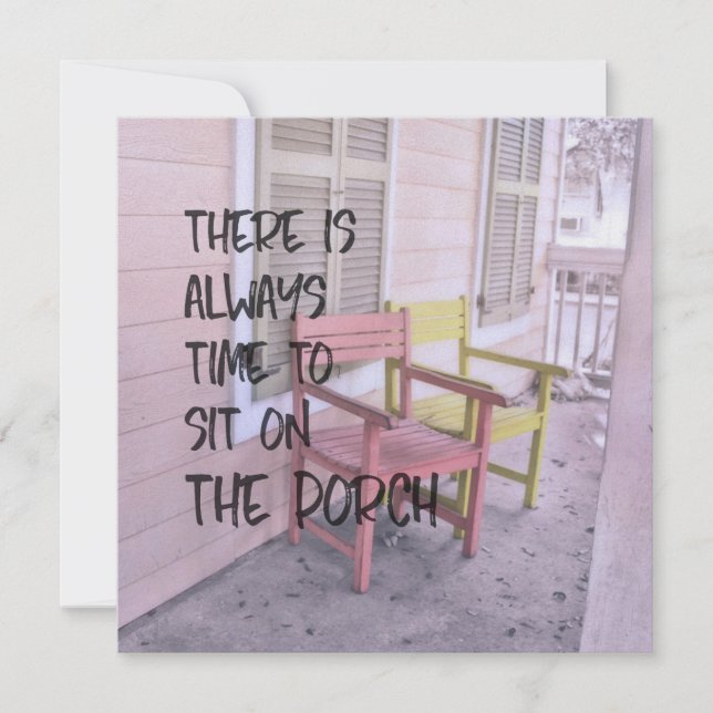 Convite PORCHES DUSTY RESET 5.25 x 5.25 (Frente)