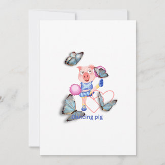 Convite Porco dançante