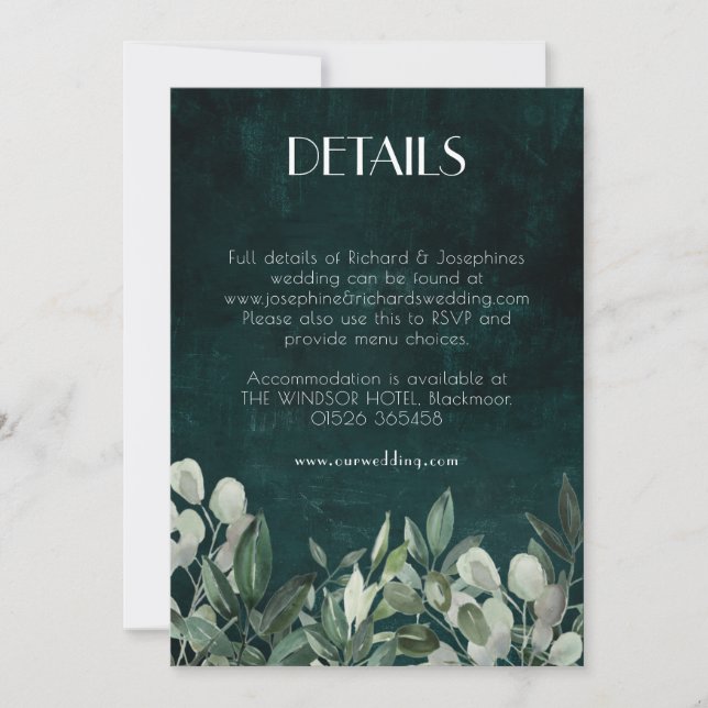 Convite Pormenores da camada verde da placa do compartimen (Frente)