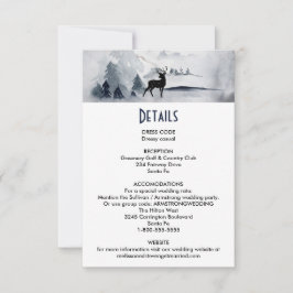 Convite Pormenores do Casamento Rustic Watercolor da Reind