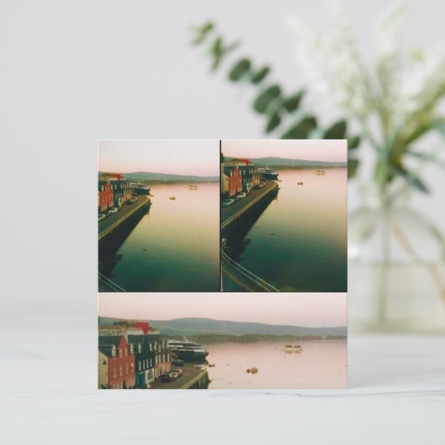 Convite Port of Tobermory, Isle of Mull, Scotland (Em pé/Frente)