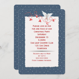 Convite Porta Branca De Paz No Festa De Neve