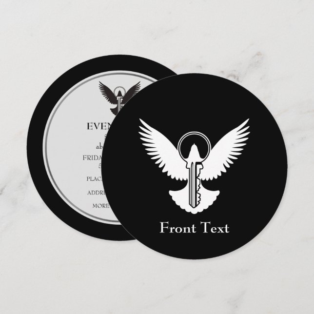 Convite Porta com Chave (Frente/Verso)