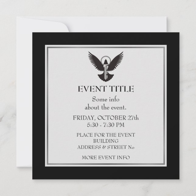 Convite Porta com Chave (Verso)