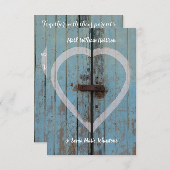 Convite Porta do celeiro russo (Frente/Verso)