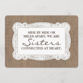 Convite Porta-Pontas Rústica/Proposta de Madrinha de casam