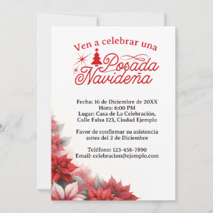 Convite Posada Navideña Mexicana