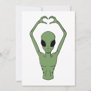 Convite Pose do Coração Alien