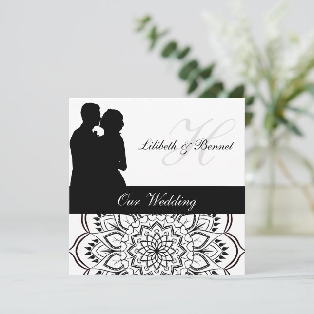 Convite Posh Casal Wedding (Em pé/Frente)